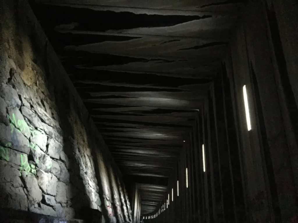 Donner Train Tunnels near Truckee California showcasing historic railroad tunnels carved through granite at Donner Summit